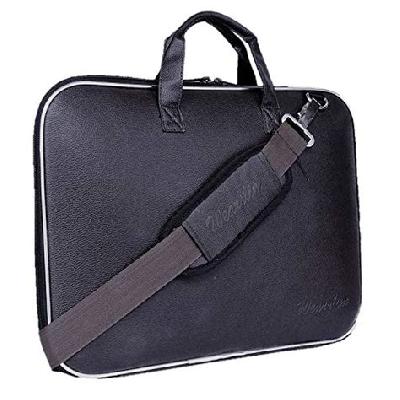Stylish Unisex Hard Shell Briefcase Laptop Bag with Strap for 15.6" Laptop